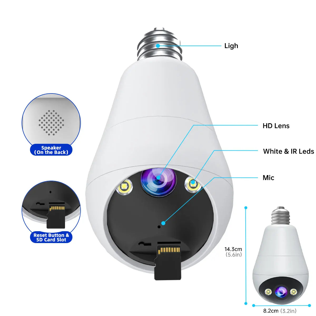 Light Bulb Surveillance Camera